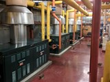 Bank of commercial boilers